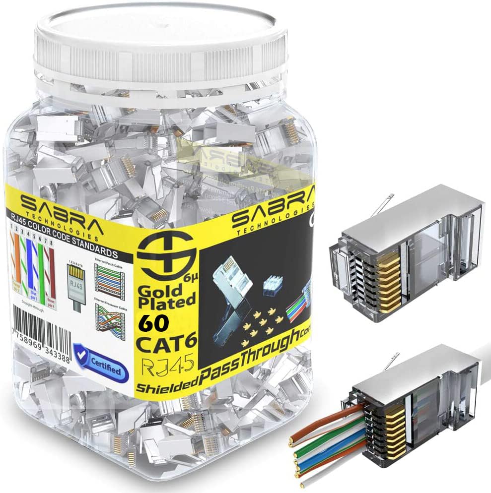 Amazon.com: Sabra Technologies Shielded rj45 cat6 cat 6a